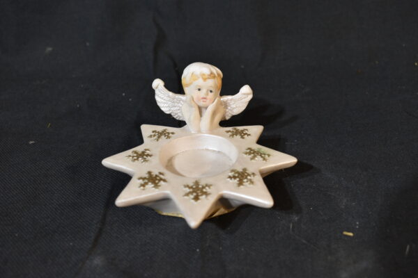 Star angel candle holder