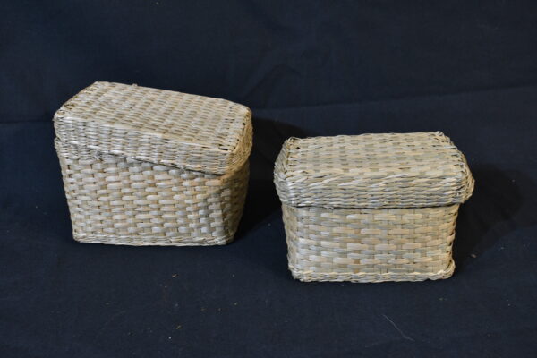 Wicker storage containers