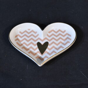 Pink heart tray