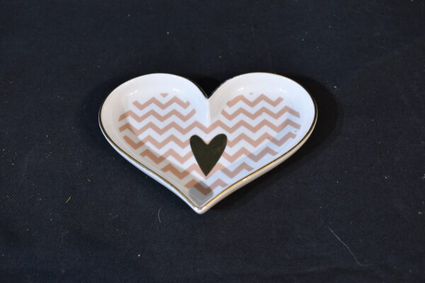 Pink heart tray