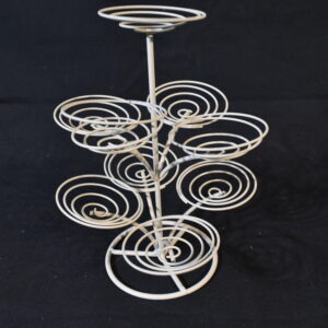 White cup cake holder tree