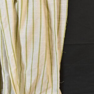 Green stripey curtain