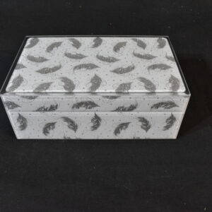 Silver leaf jewelry box