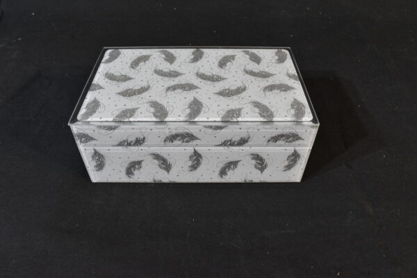 Silver leaf jewelry box