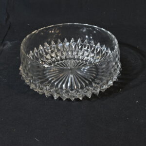 Glass bowl with studded bottom