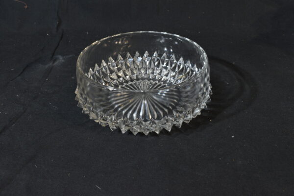 Glass bowl with studded bottom