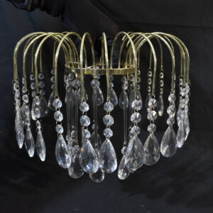 Lamp - Gold crystal lampshade