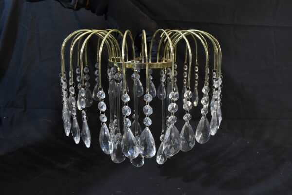 Lamp - Gold crystal lampshade