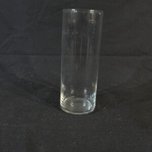 Tall straight glass vase