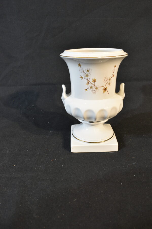 White urn vase