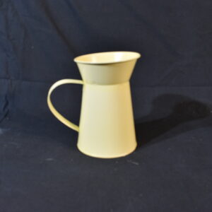 Yellow metal vase