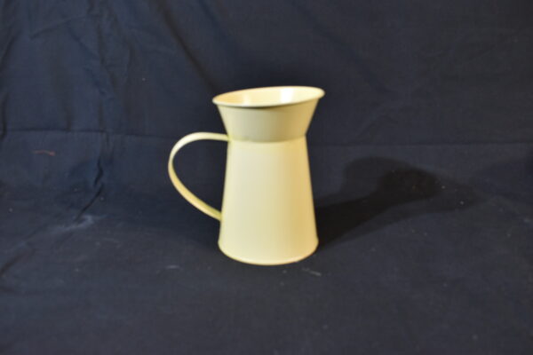 Yellow metal vase