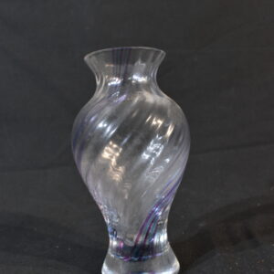 Glass swirl vase
