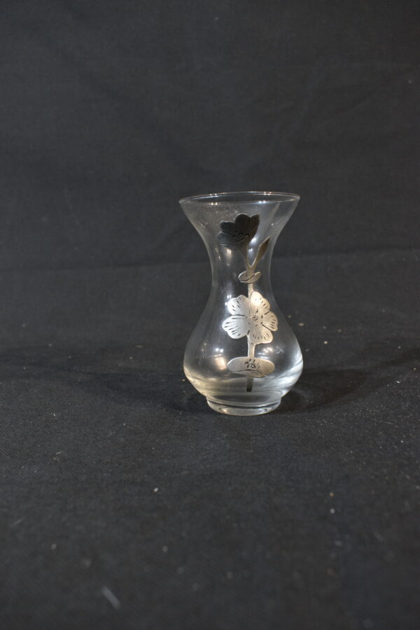 Small glass floral vase