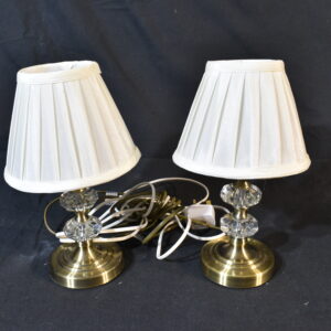 Lamps - 2x Crystal stem lamp