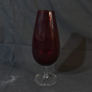 dark red stem vase