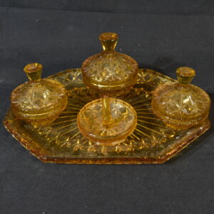 Smoked glass Dressing table set
