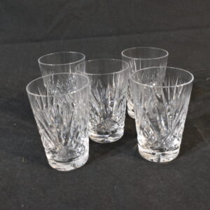 5x Crystal tumblers