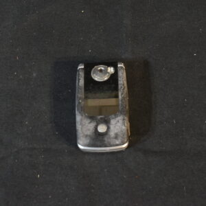 Black & Silver motorola flip phone