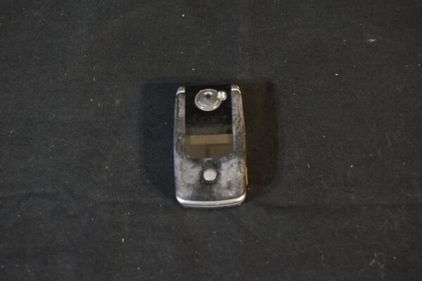 Black & Silver motorola flip phone