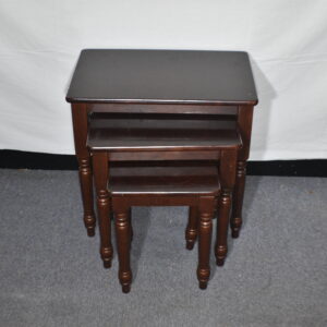 Set of 3 wooden end tables