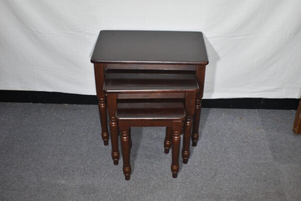 Set of 3 wooden end tables
