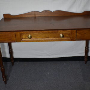 Wood table with drawer