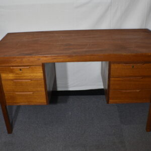 Wood desk with drawers