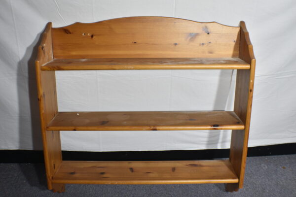 Wooden wall shelves