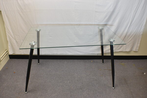 Glass dining table