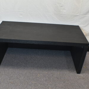 Low black coffee table