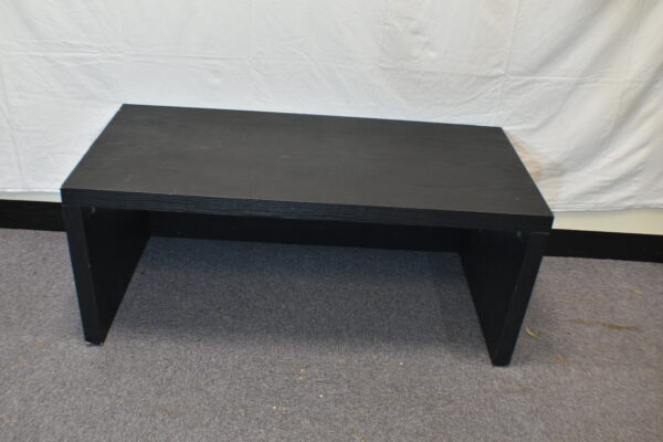 Low black coffee table