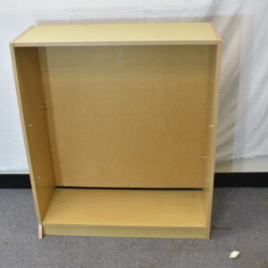 Pale wood shelf unit