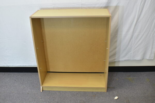 Pale wood shelf unit