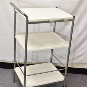 White tray trolley