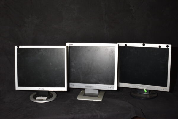 Silver border computer monitors