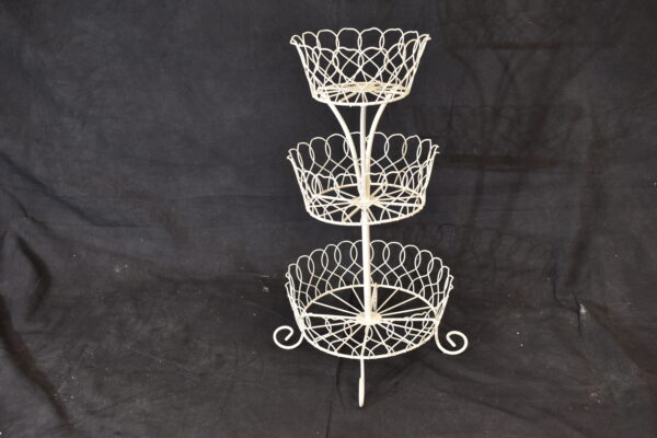 3 Tier white plant stand