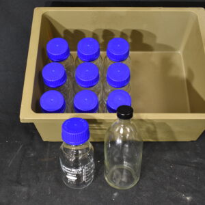 Small glass bottles