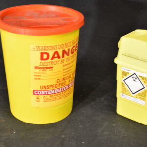 Sharps disposal bin x 2